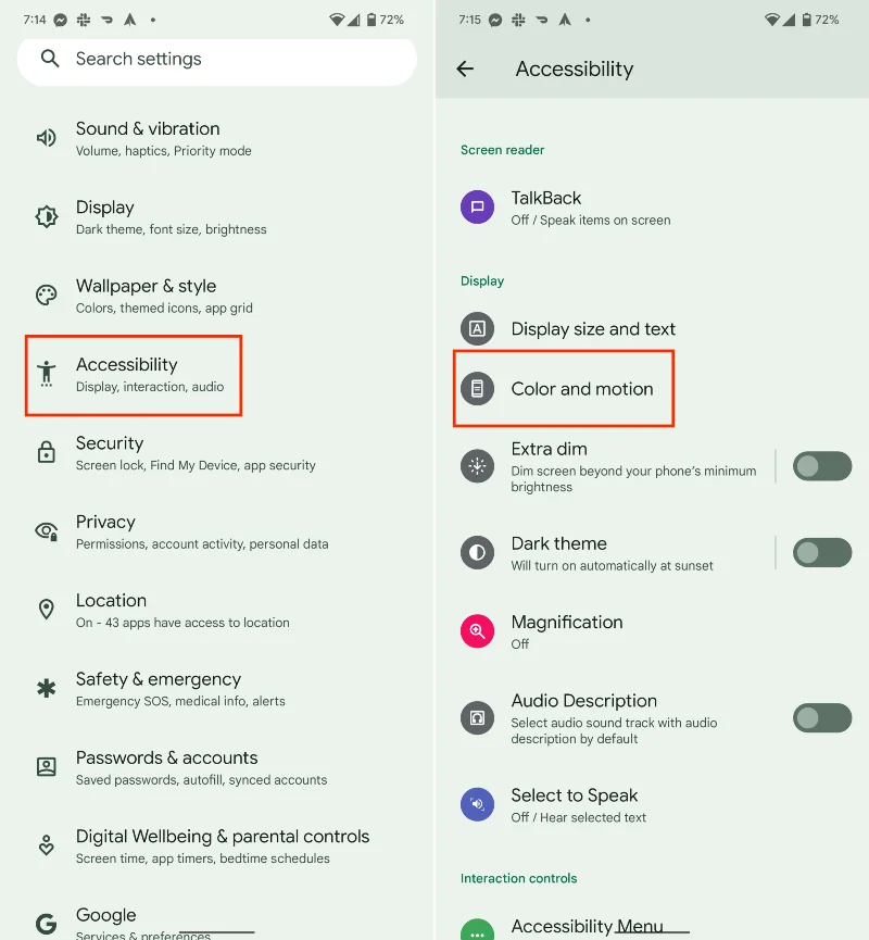 Cum să inversezi culorile pe Android
