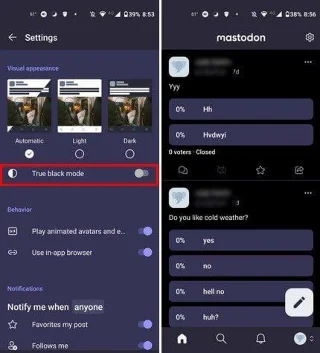 Mastodon: Cum să activați sau să dezactivați modul întunecat