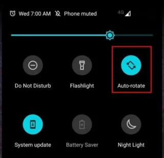 Cum să activați/dezactivați Rotirea ecranului pe Android