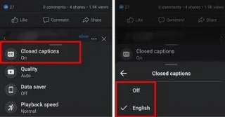 Facebook: Cum să activați sau să dezactivați subtitrările pe Facebook