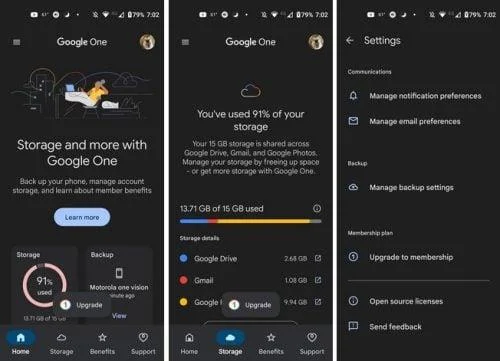 Google: hoe u kunt controleren hoeveel opslagruimte u nog over heeft
