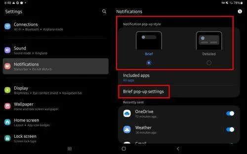 Samsung Galaxy Tab S5e - Cómo personalizar tus notificaciones