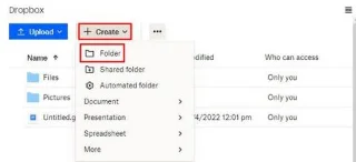 Cum să creați, să ștergeți și să gestionați dosare pe Dropbox