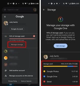 Google: hoe u kunt controleren hoeveel opslagruimte u nog over heeft