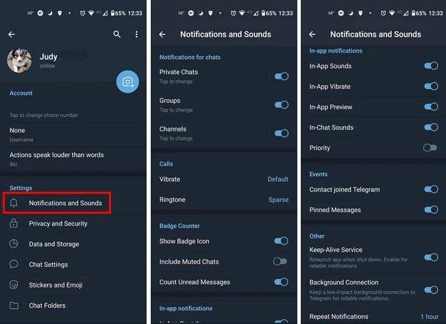 Cum să vă gestionați notificările pe Telegram
