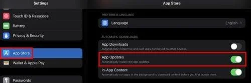 Apps bijwerken op iPad (iPadOS 16.3.1)