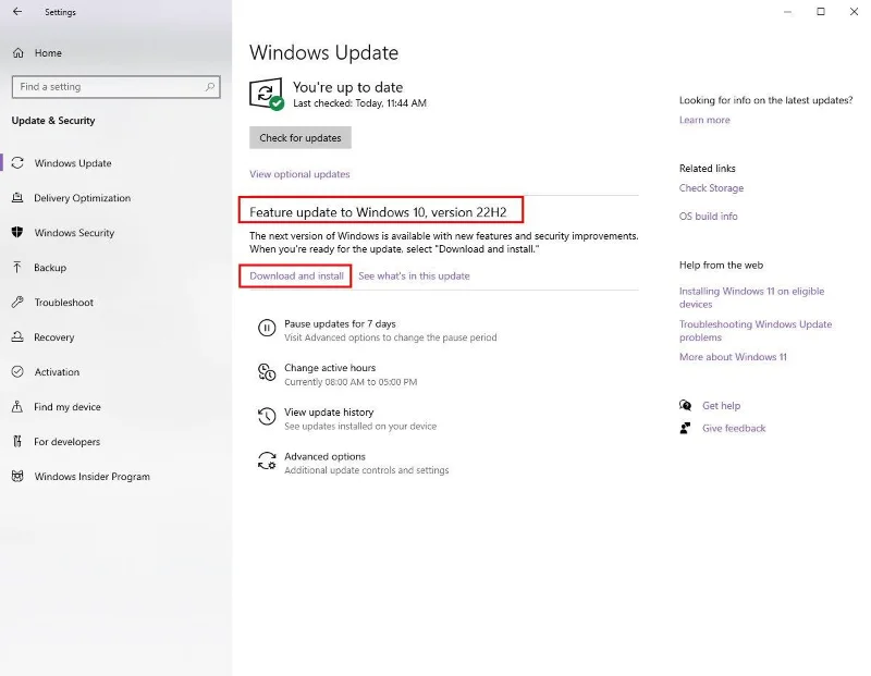 Când Windows 10 21H2 se termină de viață și ce trebuie făcut în continuare?