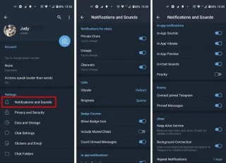 Cum să vă gestionați notificările pe Telegram