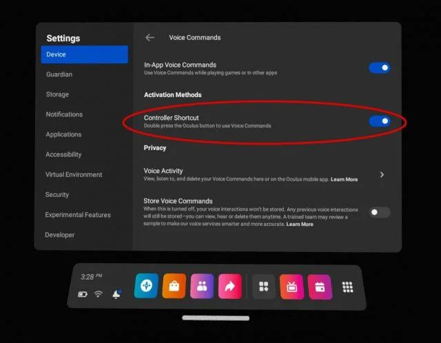 Cum să activați comenzile vocale Oculus Quest 2