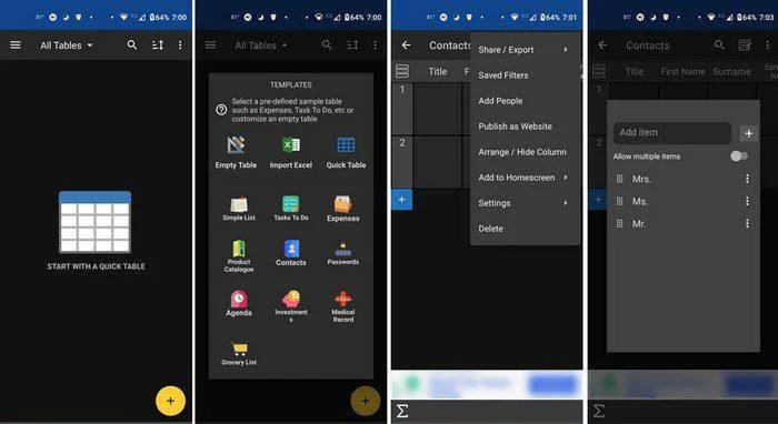 5 aplicații gratuite pentru foi de calcul pentru Android