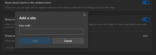 Microsoft Edge: Cum să activați/dezactivați căutarea vizuală