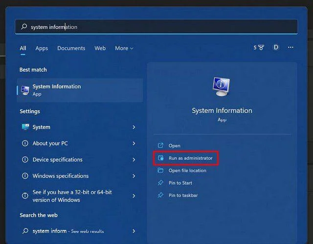 Windows 11: Cum să verificați specificațiile computerului