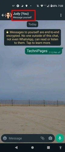 Cum să-ți trimiți mesaje pe WhatsApp