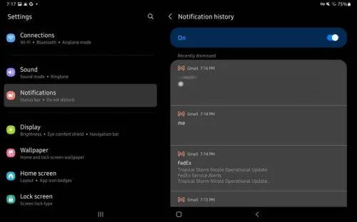 Samsung Galaxy Tab S5e - Cómo personalizar tus notificaciones