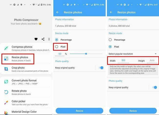 5 aplicații Android gratuite pentru a redimensiona imaginile