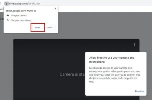Cum să remediați Google Meet Nu poate accesa Camera