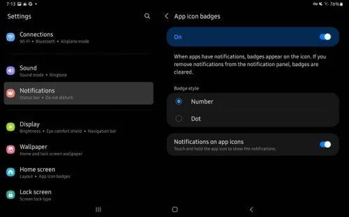 Samsung Galaxy Tab S5e - Cómo personalizar tus notificaciones