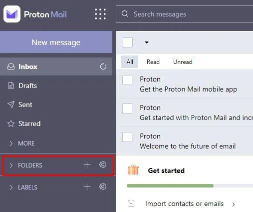 Cum se creează un filtru ProtonMail