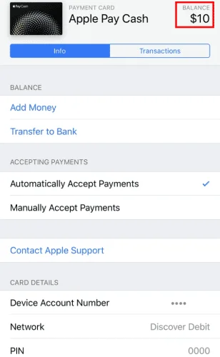 Geld toevoegen aan Apple Pay zonder bankpas