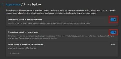 Microsoft Edge: Cum să activați/dezactivați căutarea vizuală