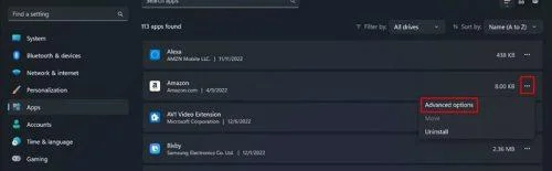 Cum să resetați o aplicație pe Windows 11