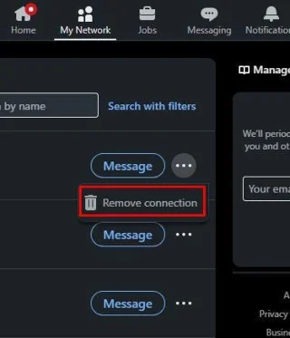LinkedIn: Cum să eliminați o conexiune