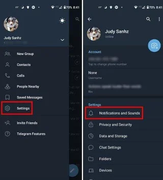 Cum se schimbă sunetul de notificare pe Telegram