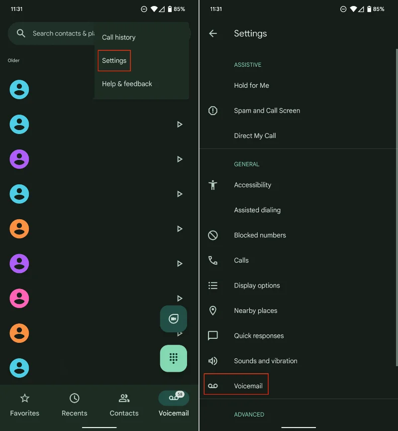 Cum să configurați mesageria vocală pe Android
