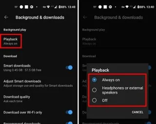 YouTube Premium: Cum se dezactivează/activează redarea în fundal