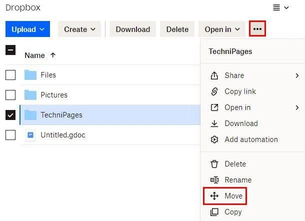 Cum să creați, să ștergeți și să gestionați dosare pe Dropbox