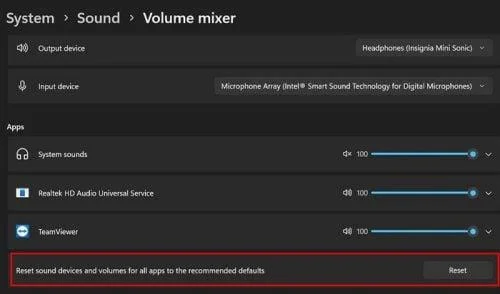 Cum să resetați setările audio pentru Windows 11
