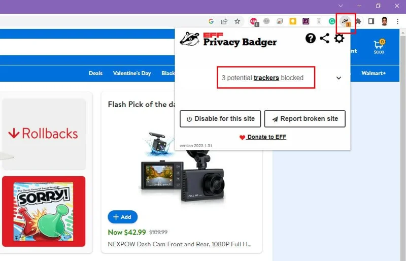 Hoe de Chrome-extensie Privacy Badger te gebruiken om webtrackers te stoppen