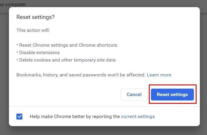 Google Chrome: Cum se resetează la setările implicite
