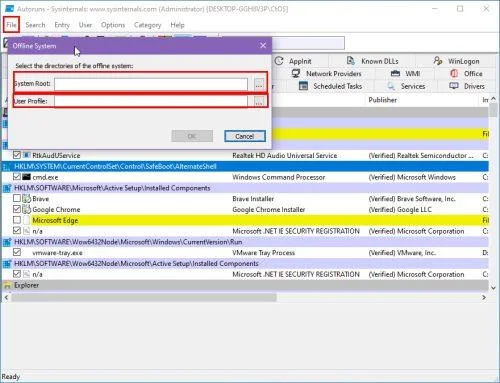 ¿Qué es Autoruns para Windows y cómo usarlo?