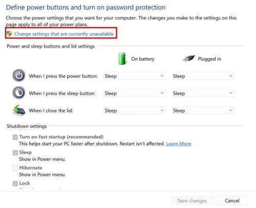 Windows 11: Cum se adaugă/elimină opțiunea Hibernare