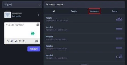 Mastodon: Cómo buscar publicaciones y personas