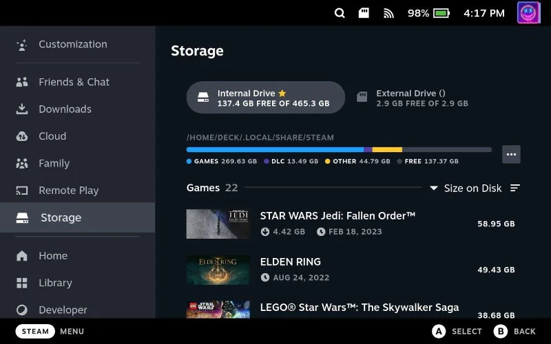 Steam Deck ne fonctionne pas&nbsp;: comment y remédier