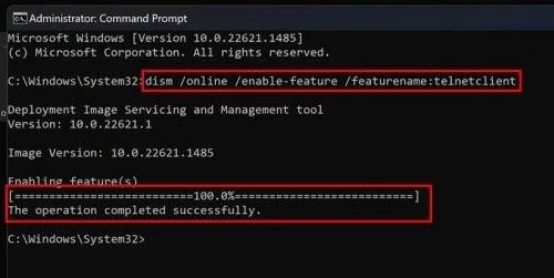 Cum se instalează Telnet în Windows 11