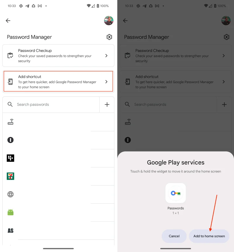 Cum să adăugați Chrome Password Manager la ecranul de pornire