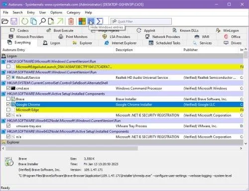 ¿Qué es Autoruns para Windows y cómo usarlo?
