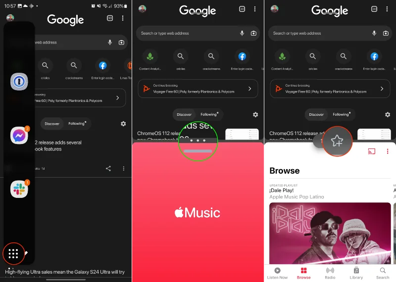 Cum să activați ecranul divizat sau ferestrele multiple pe Galaxy S23