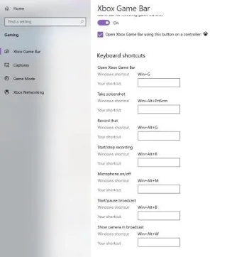 Cum să schimbați setările de înregistrare a barei de jocuri Xbox pe un computer Windows