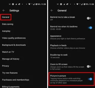 Remediați imaginea în imagine nu funcționează pe Android