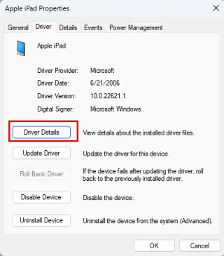 iTunes: reparar iPhone o iPad no detectado en Windows 11