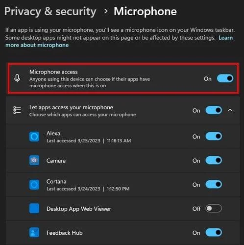 Cum să știți ce aplicație are acces la camera și microfonul dvs. în Windows 11