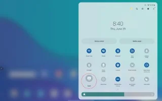 Galaxy Tab S8에서 DeX를 사용하는 방법