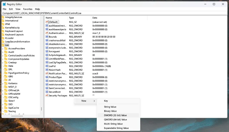 Windows 11: การป้องกันหน่วยงานความปลอดภัยท้องถิ่นปิดอยู่