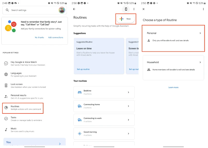 Android에서 Google 어시스턴트 루틴을 사용하는 방법