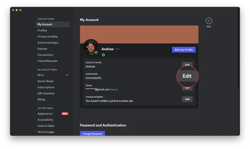 Discord 이름을 변경하는 방법