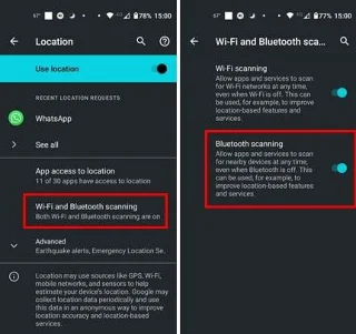 Android에서 자체적으로 Bluetooth 켜짐을 수정하는 방법